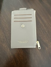 Slim Women RFID Blocking Bifold Compact 9 Card Slots Holder Soft Leather
