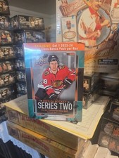 2023-24 Upper Deck NHL Series 2 Hockey Trading Card Mega Box 6 packs 1 bonus 