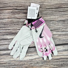 Mens Sz XL Nike Alpha Elite Mother  s Day Baseball Batting Gloves MLB PE Pink