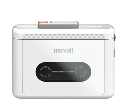 新品　maxell MXCP-P100 ホワイト MXCP-P100WH Maxell Portable Cassette Player MXCP-P100-WH White 1 unit