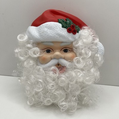 Vintage Telco Santa Head Christmas Motion Activated Talking Musical Claus 1997 