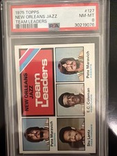 1975-76 Topps - Team Leaders Pete Maravich, Stu Lantz, E.C. Coleman #127 (RC)