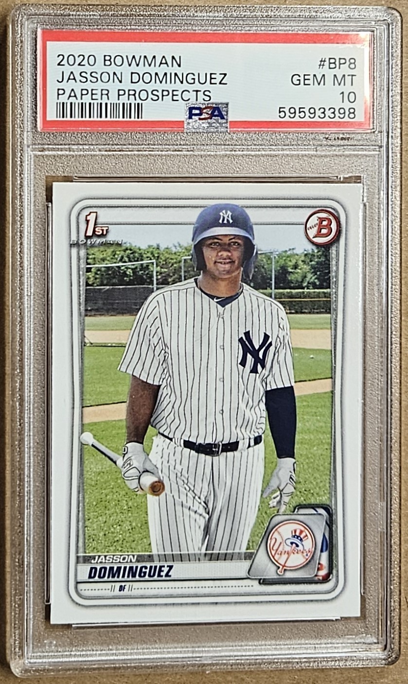 2020 Bowman Jasson Dominguez RC Paper Prospects #BP8 GEM MT PSA 10 NY Yankees