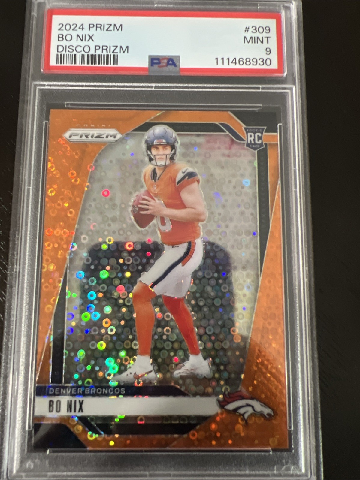 2024 Panini Prizm - Rookies Bo Nix #309 Disco Prizm (RC)
