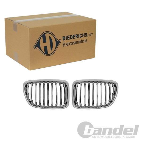 Diederichs Sport KÜHlergrill Nieren Chrom Chrom Schwarz Passend FüR BMW X1 E84-image