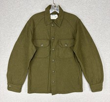 Vintage 1978 US Army Field Shirt Small Green Military Cold Weather Wool OG-108