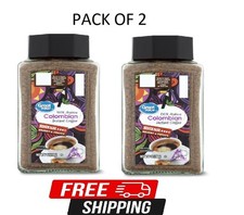 Pack 2 Great Value 100 Arabica Colombian Instant Coffee,Medium-Dark Roast,7oz