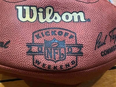 RARE 2002 NFL Kickoff Weekend Game Used Wilson Game Ball Football