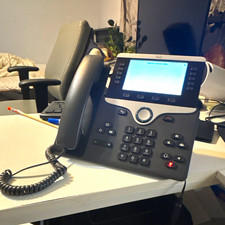 Cisco IP Phone 12-Line VoIP IP Desk Phone w/ Ethernet RJ-45 Black/Silver