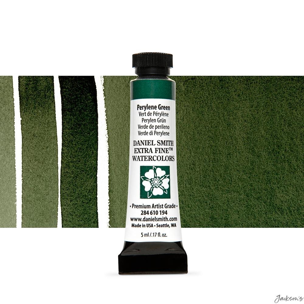 Daniel Smith Watercolour Paint Tube 5ml Perylene Green Artist Painting