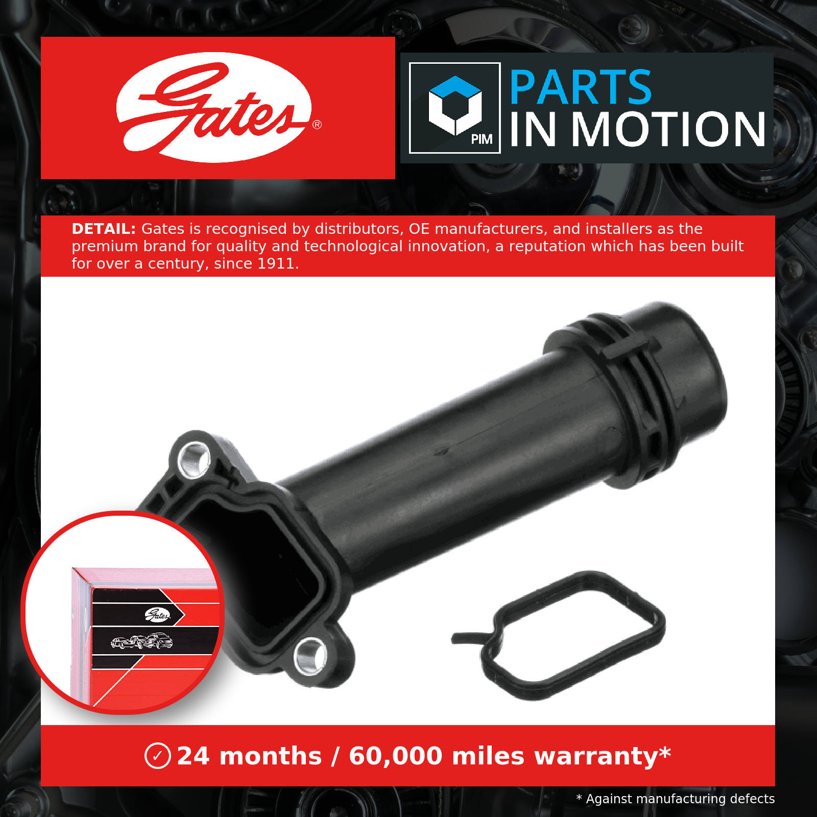 Upper GATES-OE 02-2820 Coolant Pipe for ALPINA,BMW,MINI - Image 11