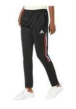 Adidas Women's Tiro Pants Black/White/Vivid Red Small Regular Fit HK7595 New