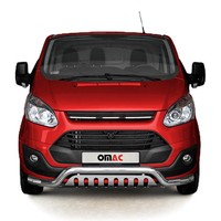 FrontbüGel FrontschutzbüGel FüR Ford Transit Custom 2012-2018 Stahl Silber