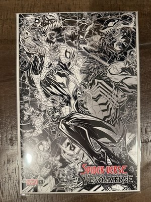 Spider-Verse Vs. Venomverse #1 Year In Marvel  25 Black & White LTD 100