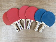 Lot Vintage Franklin Red Blue Black Table Tennis Paddles Ping Pong Game Regular