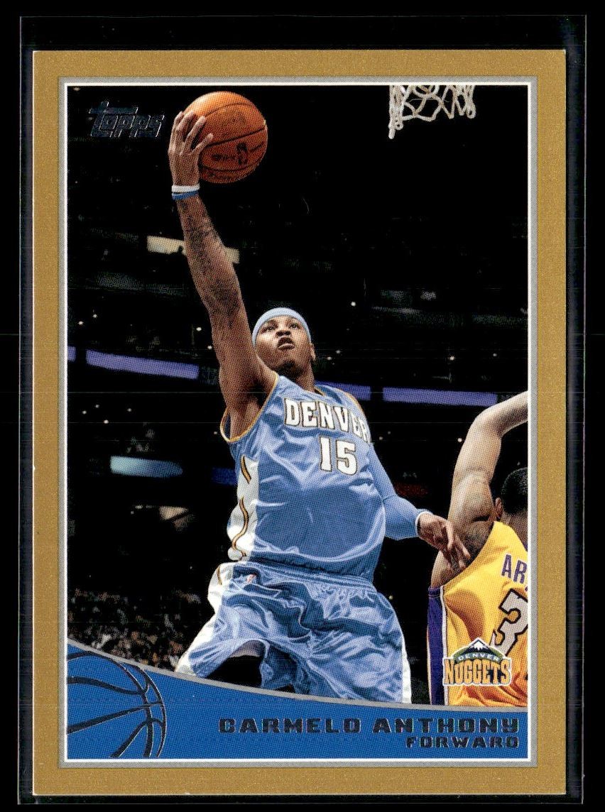 2009-10 Topps Gold Carmelo Anthony 0630/2009 Denver Nuggets #62