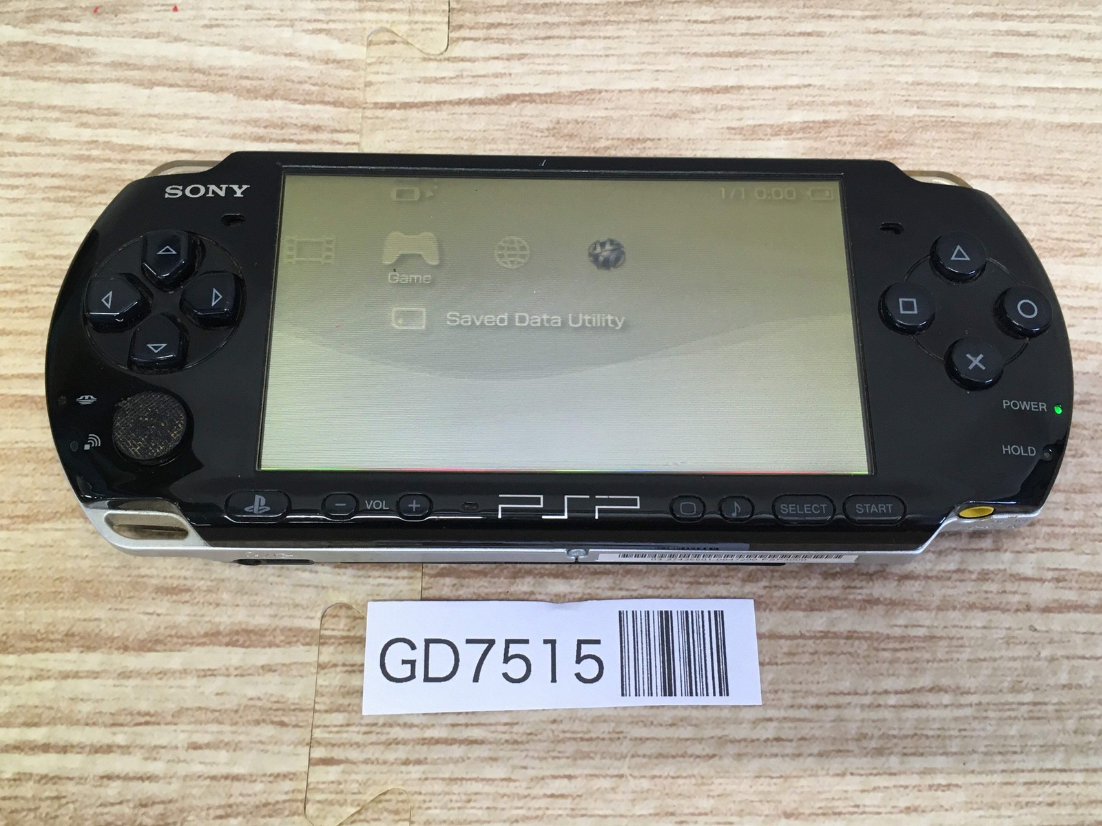 Sony PSP-3000 Piano Black Console Japan GD7515 Check Condition