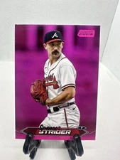 2024 Topps Stadium Club - Spencer Strider #25 Pink Foil Braves B1-4