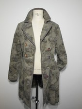 ST MARTINS Damen Mantel Übergangsmantel Grau Grün Baumwolle Jeans Art M 36/38