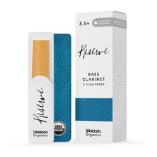 D'Addario Organic Reserve Bass Clarinet Reeds, Strength 3.5 , 5 Pack
