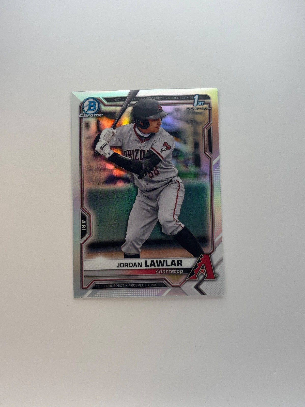 2021 1st Bowman Draft Chrome Refractor Jordan Lawlar #BDC-194 Diamondbacks