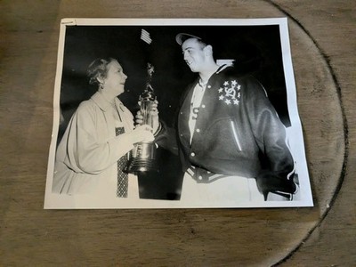 Mrs. Lou Gehrig, Hearst Sandlot Classic 1958 N.Y. Journal-American Staff Photo 