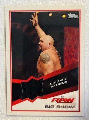 Big Show Card 2013 Topps WWE Hat Relic Authentic Patch Raw #NNO