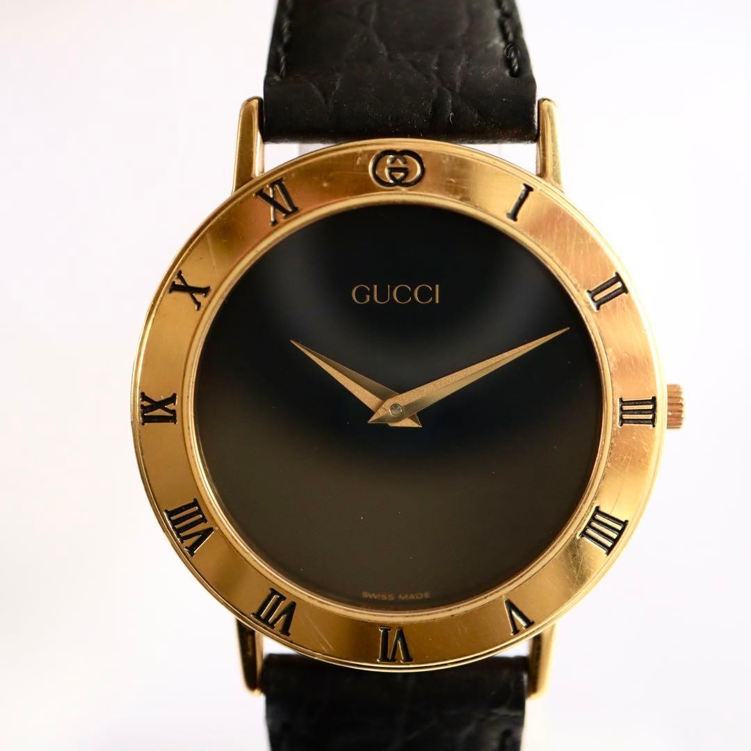 GUCCI Roman Bezel Black Dial Men's Watch GUCCI,18536 thumbnail 6