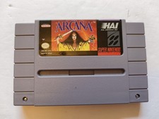 Arcana - Super Nintendo SNES 1992 Authentic Cart Only Tested Card Dungeon RPG