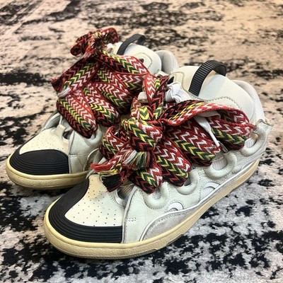 Lanvin Curb Sneakers White/Multicolored Men s Size 43 / 10 US