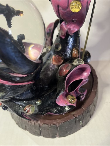 Seltene Disney Villains Malefiz & Drache Dornröschen Schneekugel 12 Zoll mit Box - Bild 4 von 8