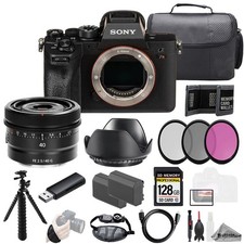 Sony a7R IVA  Sony FE 40mm f/2.5 G Lens 128GB  Ext Bat 3 PC Filter- Kit