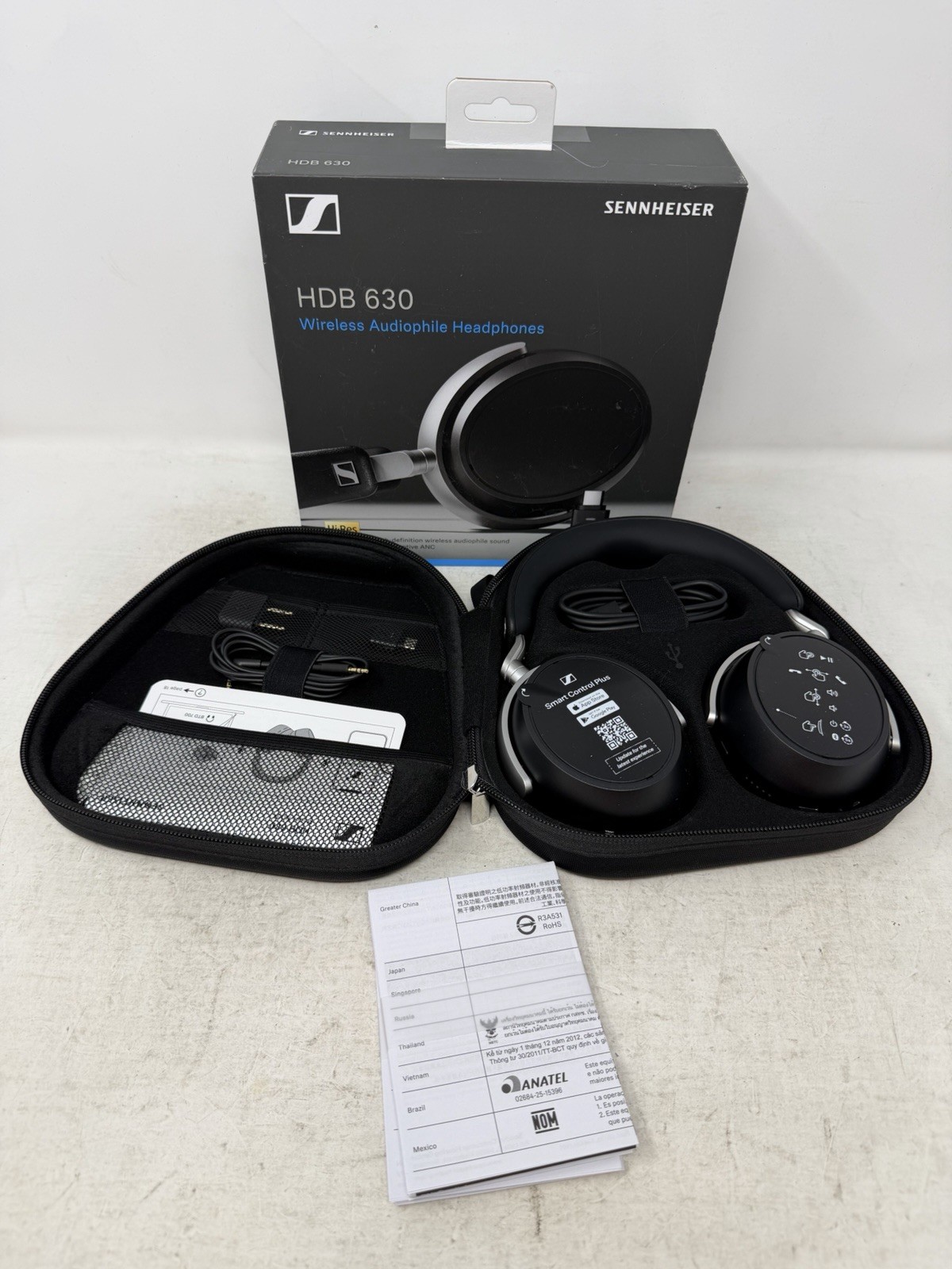 Sennheiser HDB 630 Wireless Over-Ear Headphones - Hi-Res Aud