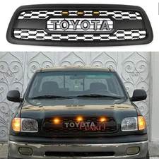Upgrade Front Grille For 2000 2001 2002 Tundra Front ABS Grille W/Led Lights
