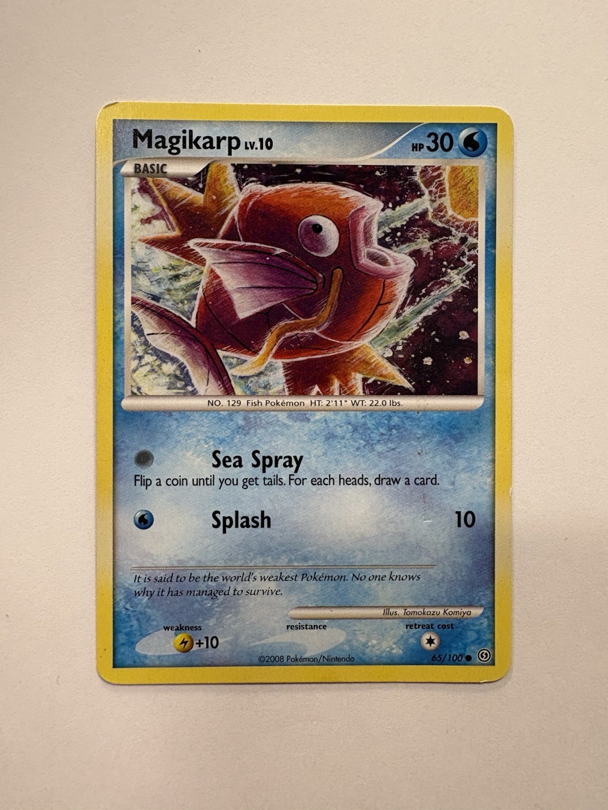 Pokémon Magikarp 65/100 Stormfront Common