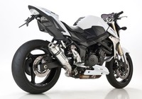 Hurric Supersport Auspuff Silber Passend FüR Suzuki GSR 750 2011-2016
