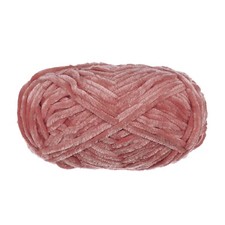 1 Skein Velvet Yarn Chenille Yarn 100g/3.5oz 87 Yards Polyester Soft Dark Pink