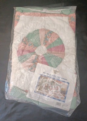 Vintage NOS Arch Home Collection Dresden Plate Pillow Sham 20'' x 26'' Pink Green