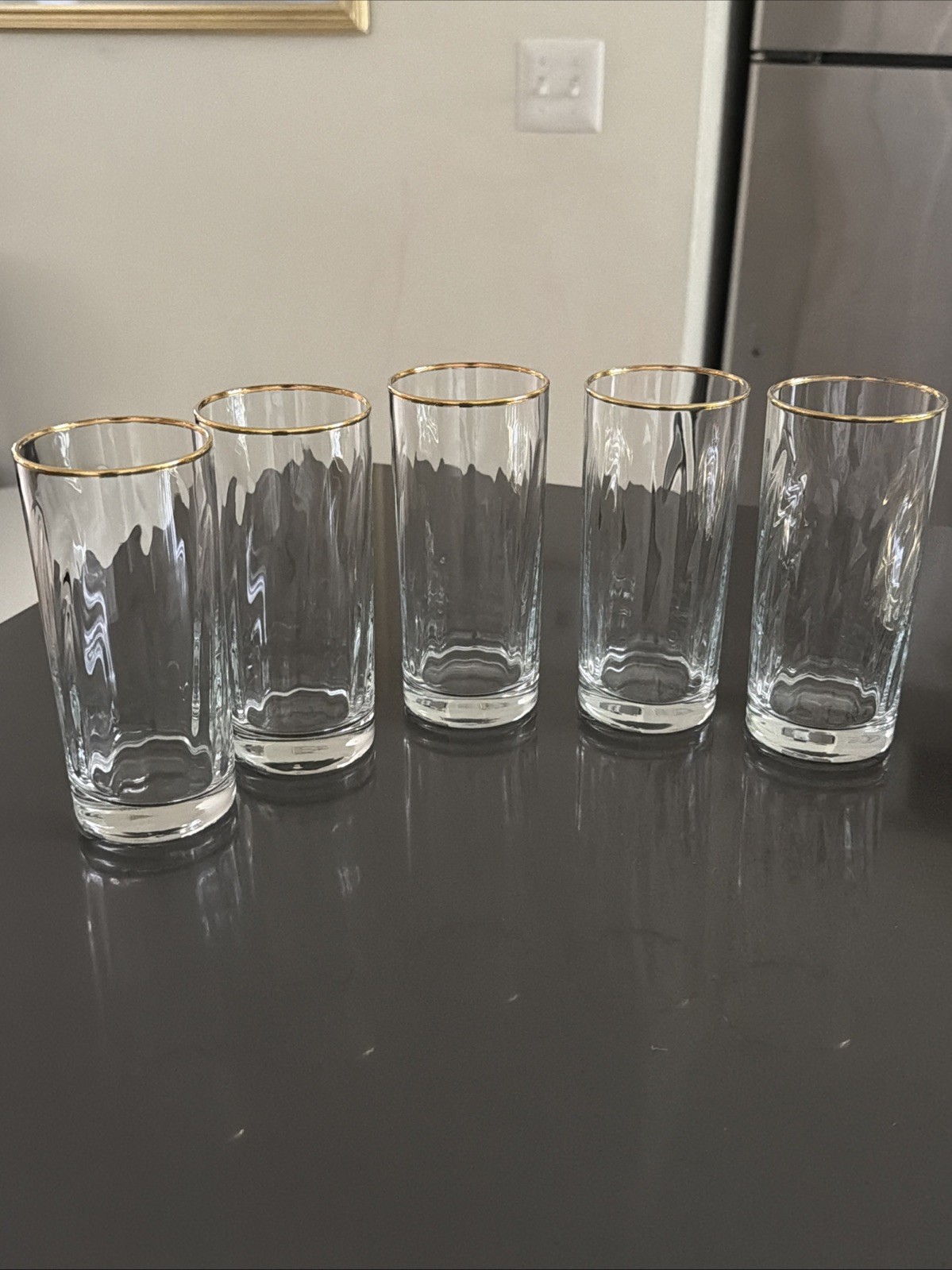 William Sonoma Crystal Clear Glasses Lot Of 5