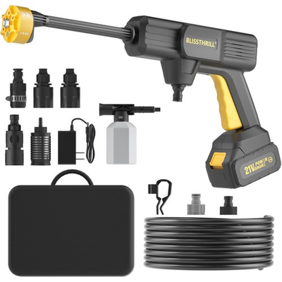 #ad #ad Portable Cordless Pressure Washer 1100PSI 2.4 GPM 6 in 1 Nozzle amp; Foam Cannon $131.99
