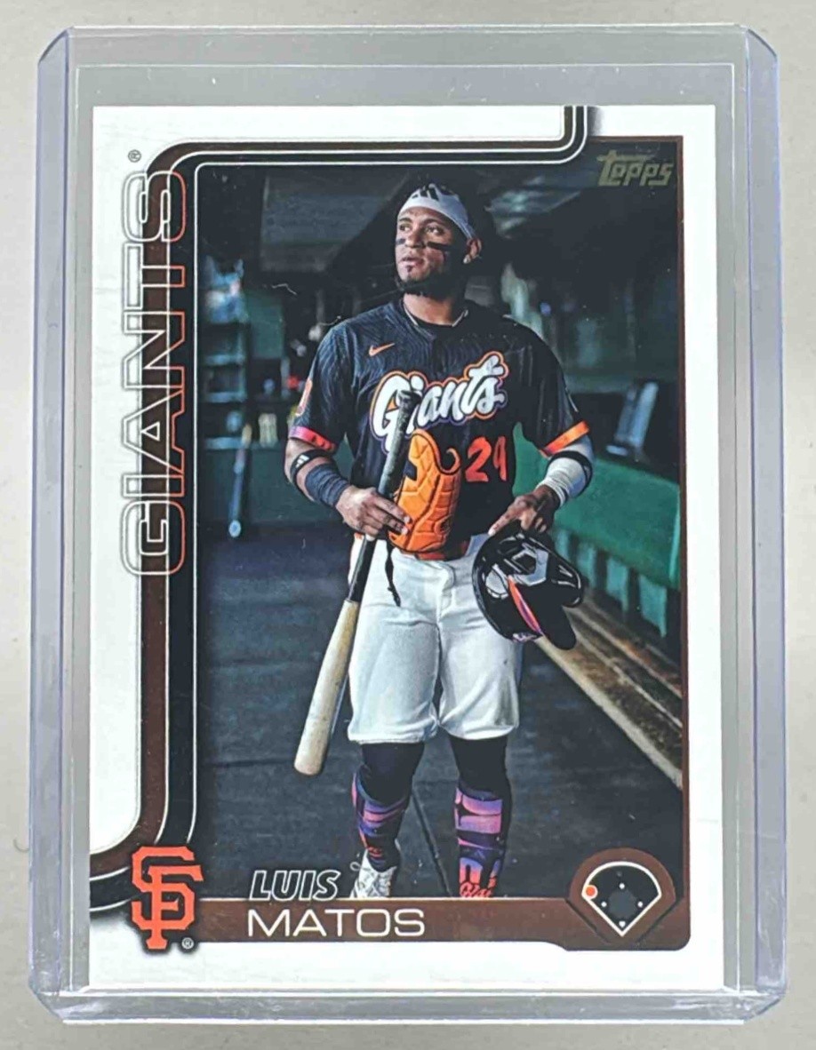 Luis Matos 2025 Topps Update #US29 Golden Mirror Image Variation SP