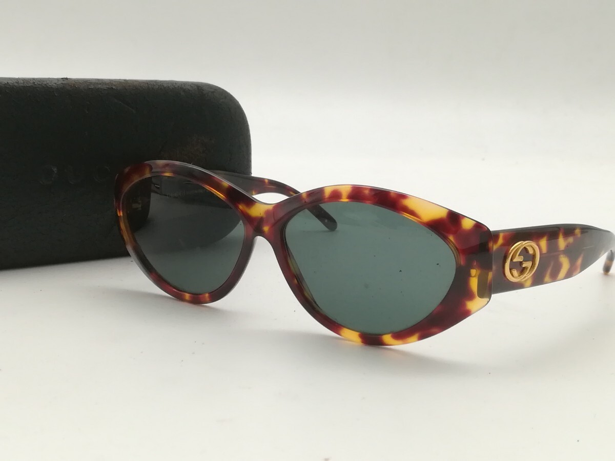 GUCCI Sunglasses Interlocking G Brown Tortoiseshell GG2195 with Case
