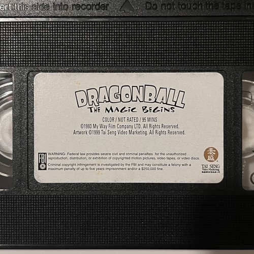 Dragonball The Magic Begins Rare 1993 VHS parody Fully Tested And Working - Picture 3 of 11