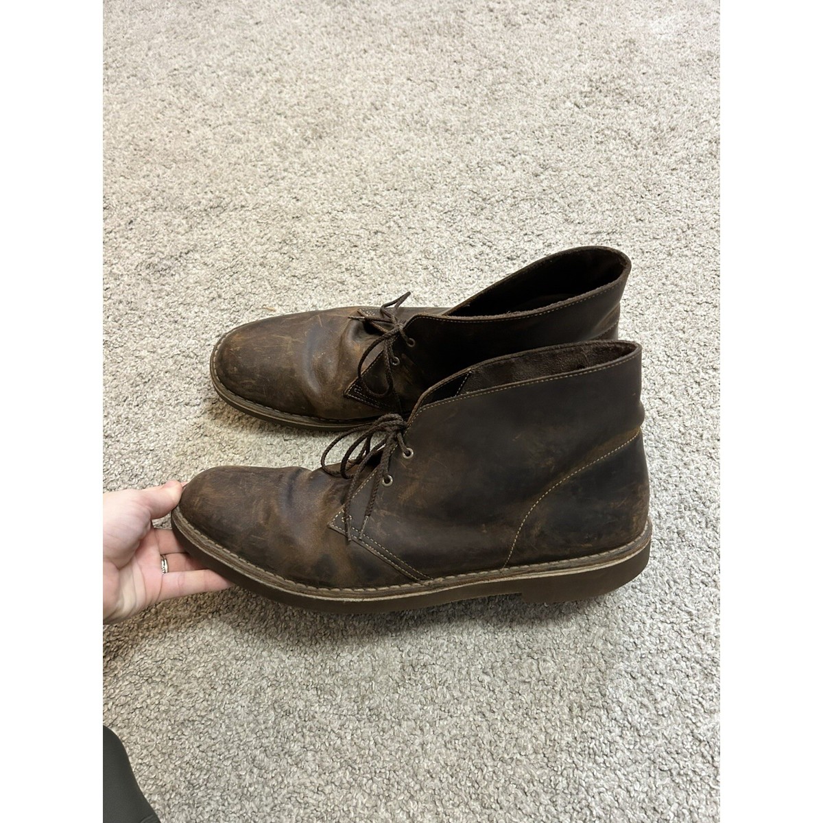Clarks Rich Brown Leather Chukka Boots Amazon.com | Clarks Collection Men main image 4