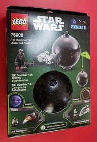 LEGO Star Wars TIE Bomber & Asteroid Field 75008 Pilot NEW Sealed Ornament Tear