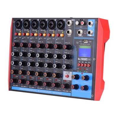 AG-8 Portable 8-Channel Mixing Console Digital Audio Mixer +48V Phantom MDWF