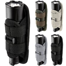 Tactical Flashlight Holster Duty Belt Pouch Rotatable Clip 360 Degree Holder Bag