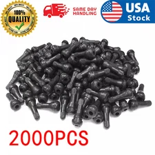 2000pcs TR 413 Snap-In Tire Valve Stems Short Rubber Universal For Most Cars 