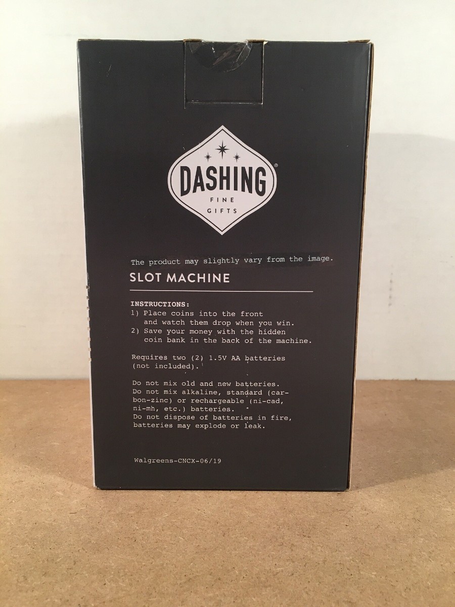 NIB Dashing Slot Machine Coin Bank Flashing Lights & Sounds | eBay UK