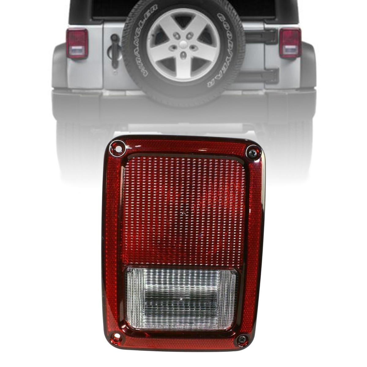 For 2007-2017 Jeep Wrangler 2018 JK Tail Light Assembly With Bulb